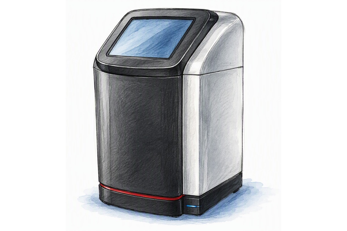 Prometheus NT.48 蛋白稳定性分析仪（手绘示意）