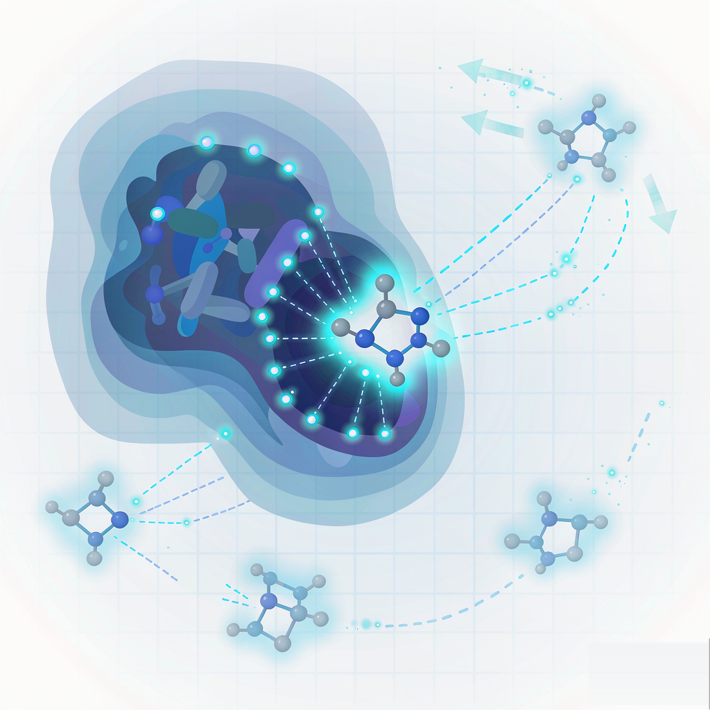 药物与靶点的结合动力学：kon/koff与停留时间示意图